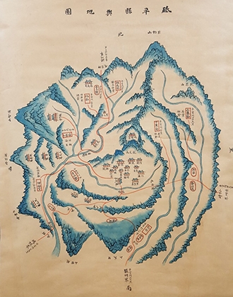 1872년도 지평현 지도