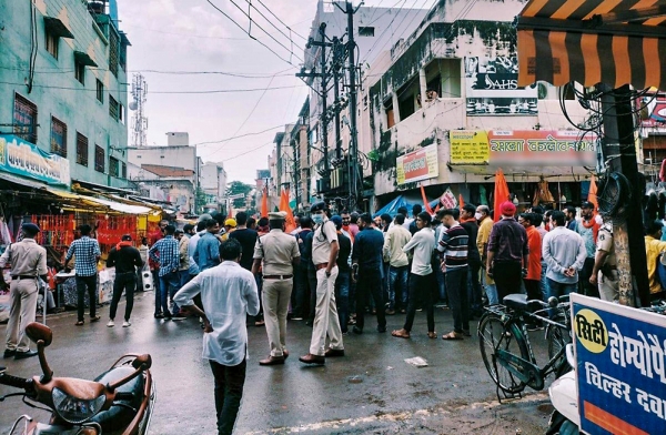 인도에서 발생한 기독교 반대 시위 모습