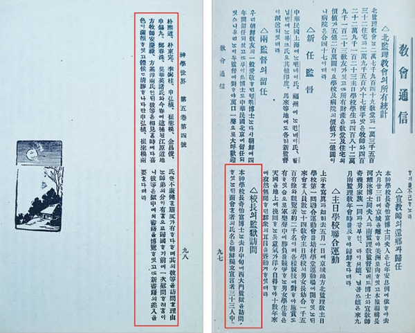 <신학세계> 제5권, 제4호(1920년 7월) 97~98쪽에는 기이부 박사가 독립운동으로 서대문 형무소에 갇힌 감리교계 지도자들을 방문했다는 기사가 그들의 이름과 함께 실렸다.