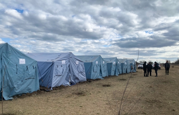 몰도바에 세워진 우크라이나 난민촌 모습
