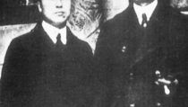 1921년 워싱턴 D.C에서 이승만(좌)과 함께한 서재필(우)