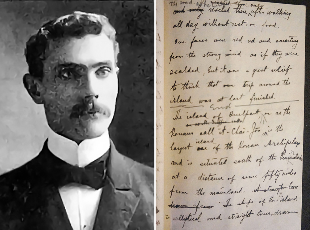 피터스 선교사 졸업사진(좌), 제주 여행 후기(우)