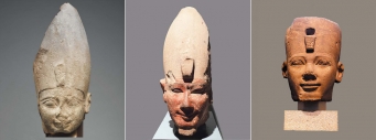 왼쪽부터 아모스(제18왕조 1대왕), 아멘호테프 Ⅰ세(제세르카레), 투트모세 Ⅰ세(아케페르카레)