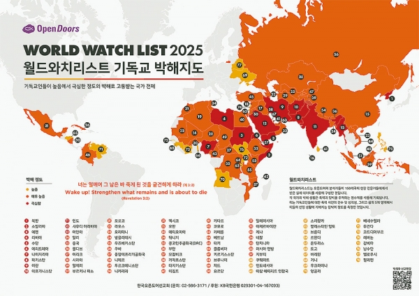 월드와치리스트 2025 지도