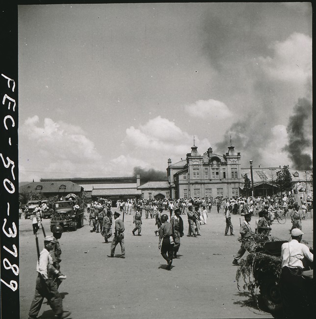 1950년 7월 6일 대전역 모습